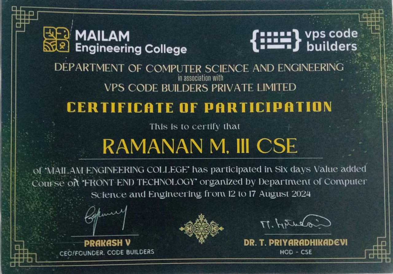 Frontend Technologies Course