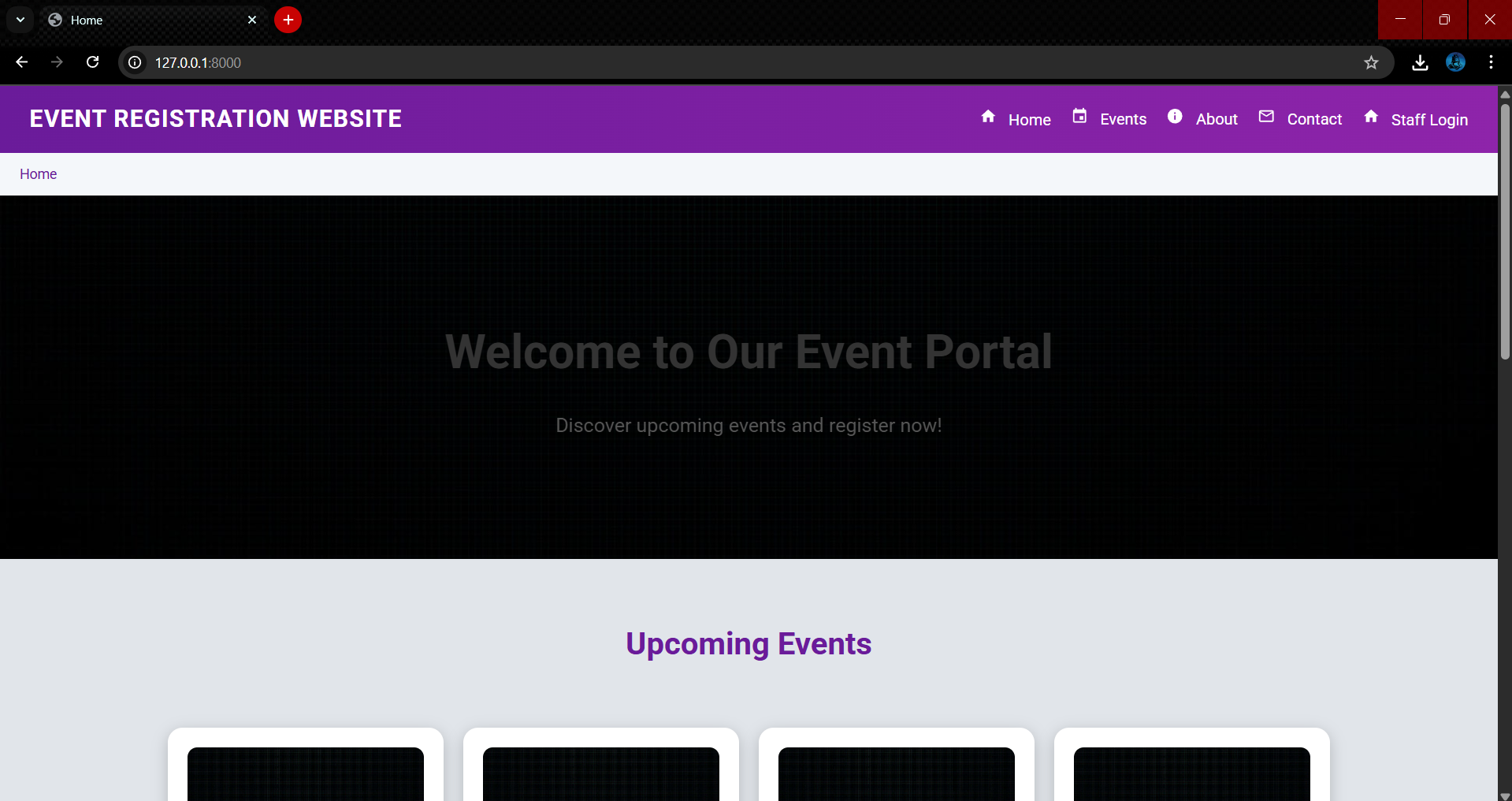 Event Register & Monitor System