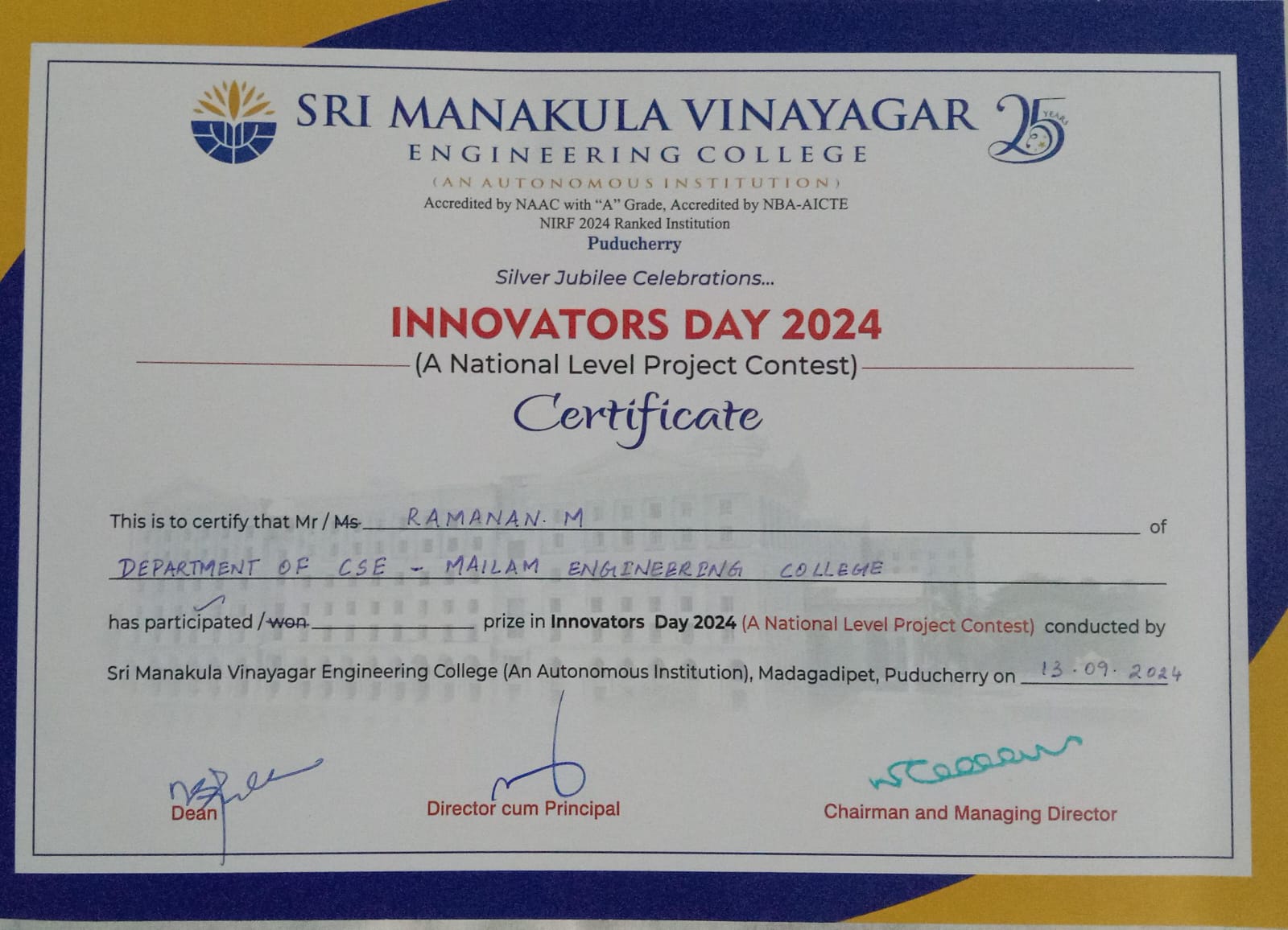 National Level Project Contest